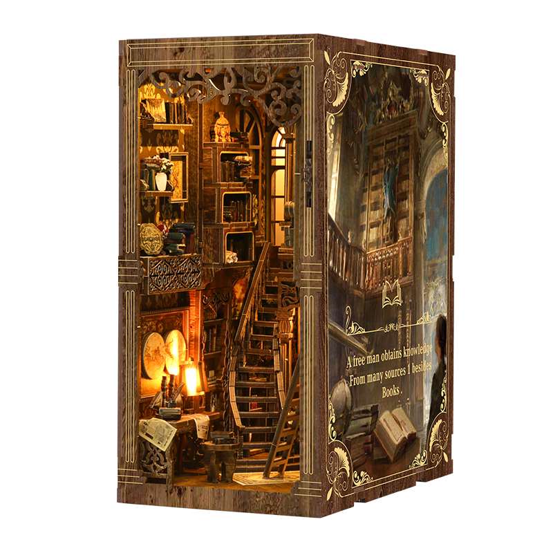 Woodworking Book - DIY Wooden Book Nook Insert Kit