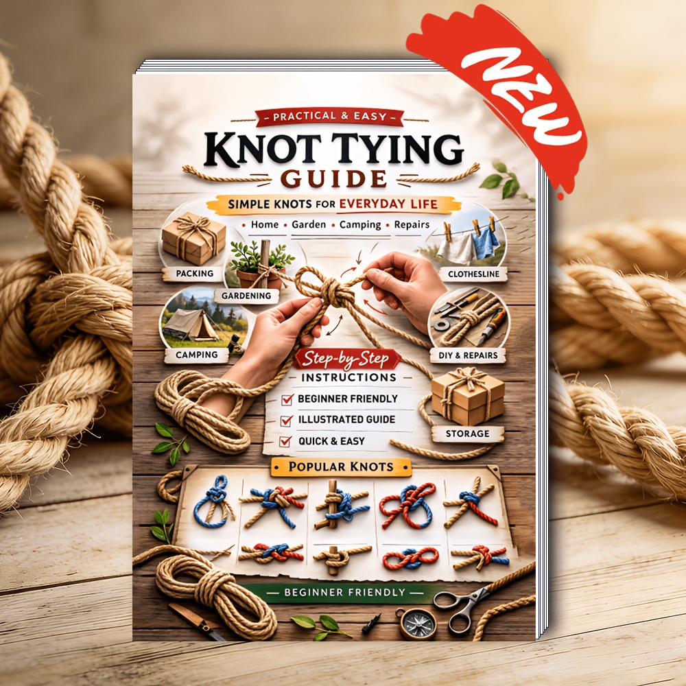 Woodworking Book - Knot Tying Guide Book Simple Knots