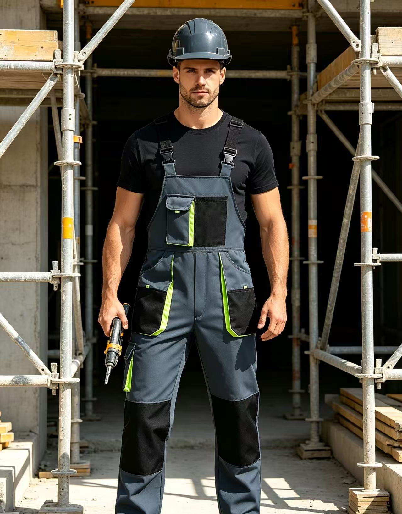 Woodworking Overalls - Men's Work Jumpsuits Adjustable Shoulder Straps
