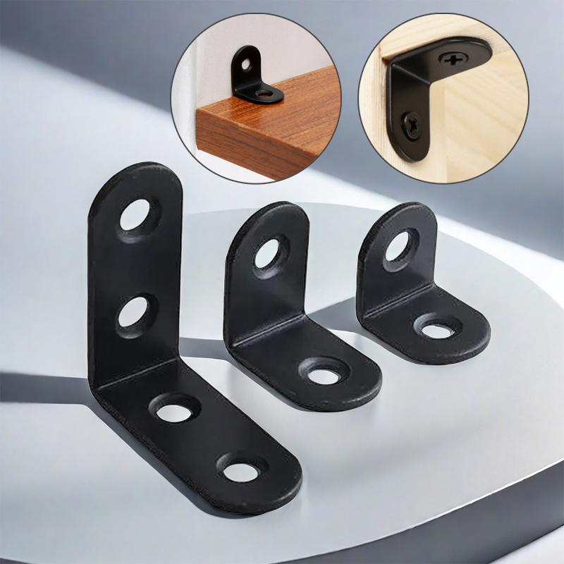 Woodworking Joint - 12Pcs L Bracket Straight Angle Support,