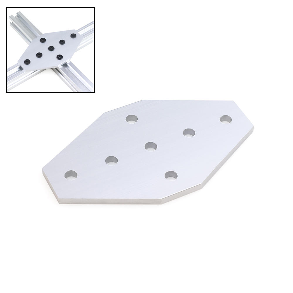 Woodworking Joint - Openbuilds 7 Hole Cross Joining Plate