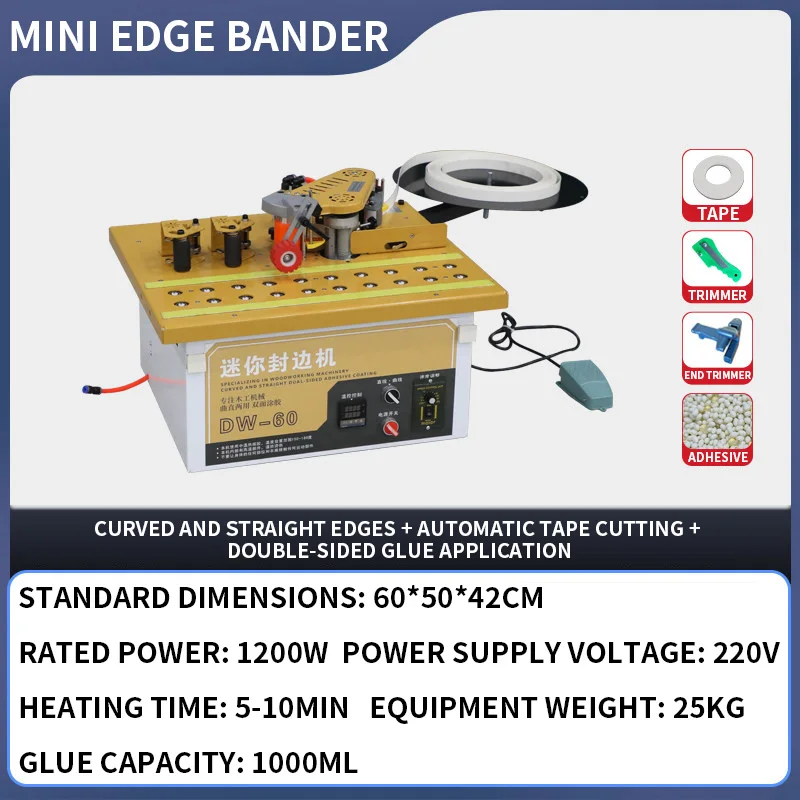 DW-60 Mini Edge Bander, Ball-B - огляд і ціна Woodworking Edge