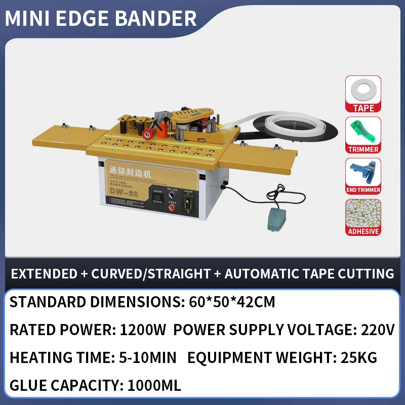 DW-60 Mini Edge Bander, Ball-B - огляд і ціна Woodworking Edge
