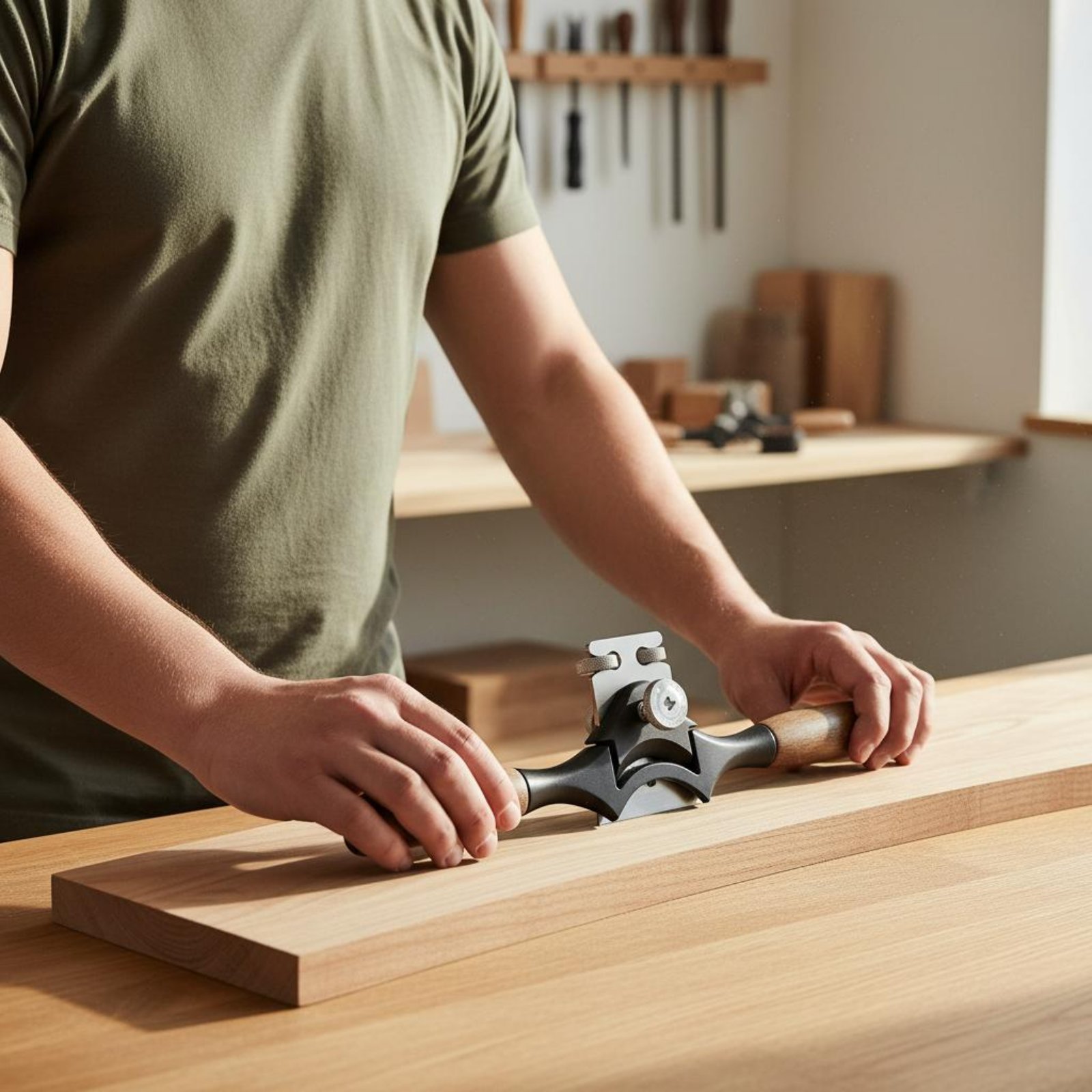 Concave Bottom Hand Plane Ergo - огляд і ціна Spoke Shave Round