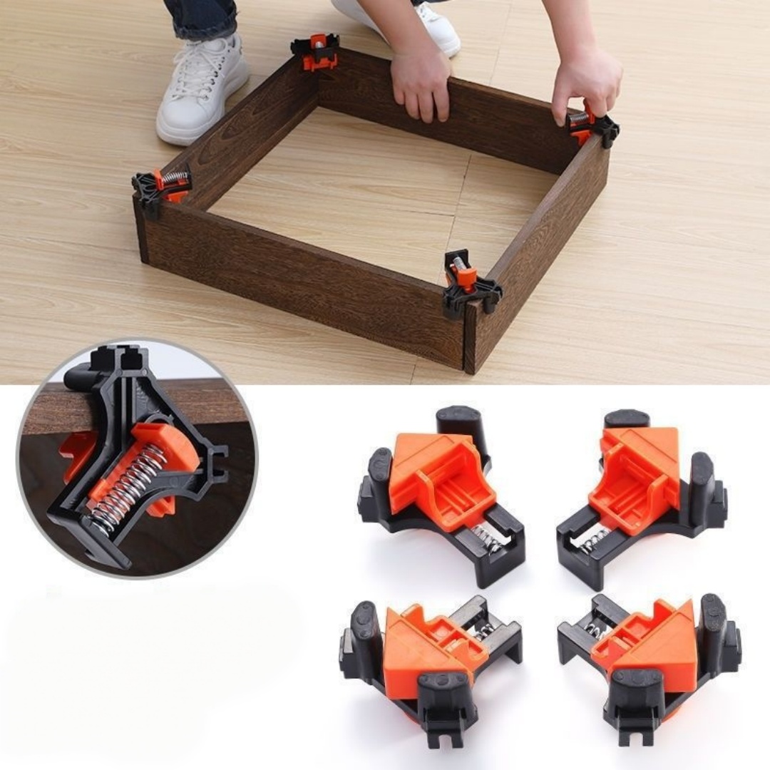4pcs 90° Right Angle Clamp Fix - огляд і ціна Woodworking Basics