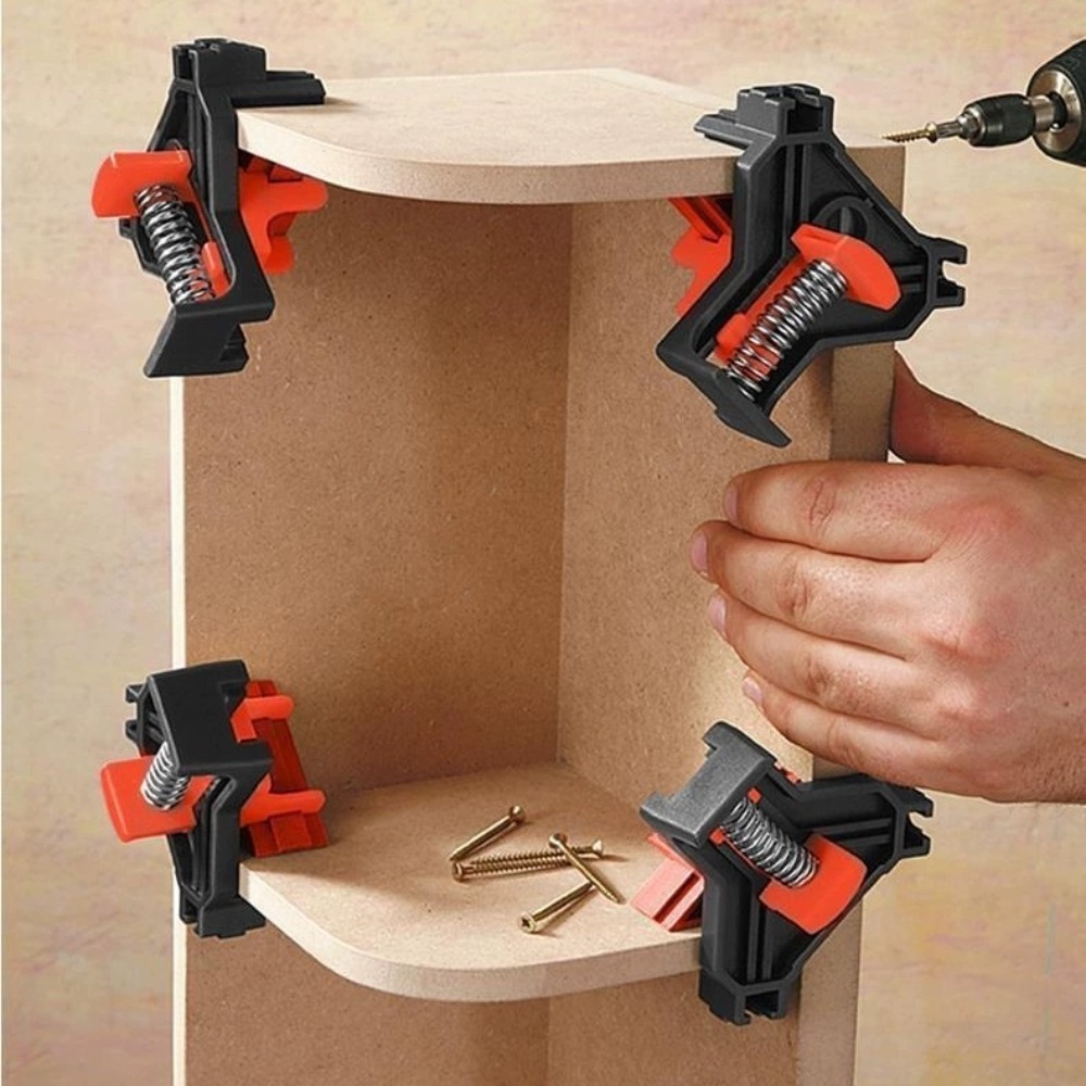 4pcs 90° Right Angle Clamp Fix - огляд і ціна Woodworking Basics