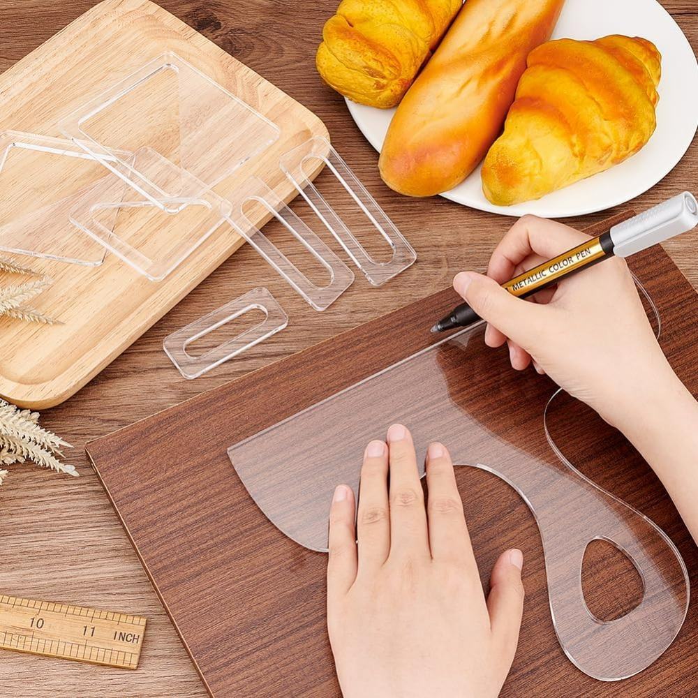 7Pcs Charcuterie Template Acry - огляд і ціна Woodworking Groove