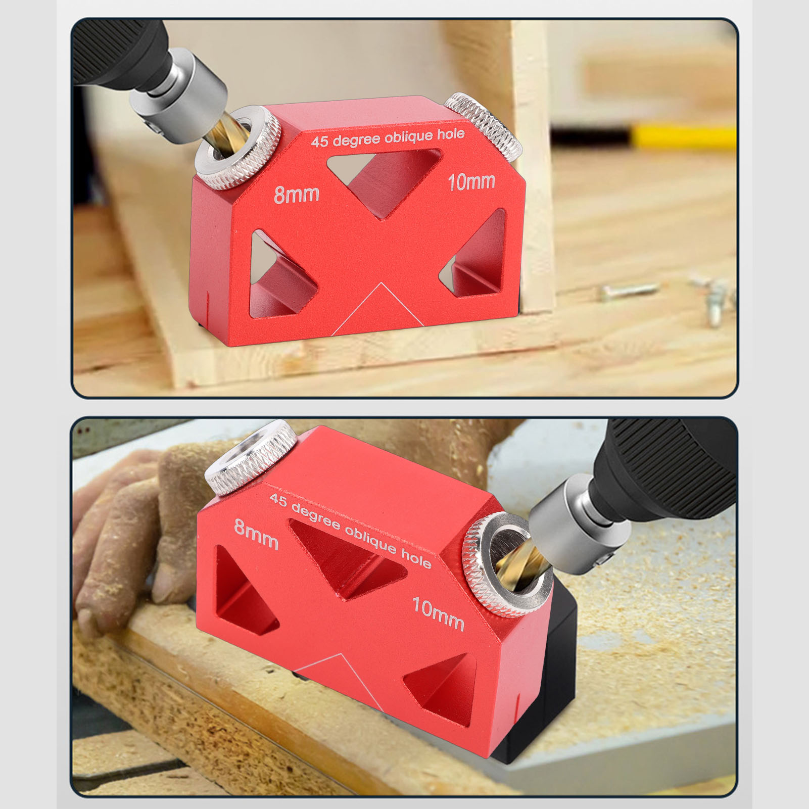 45° Angle Drill Locator Alumin - огляд і ціна Woodworking Hacks