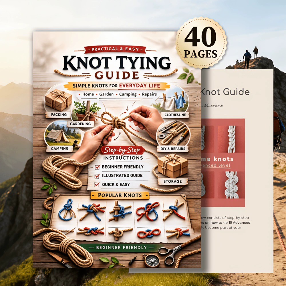 Knot Tying Guide Book Simple K - огляд і ціна Woodworking Book