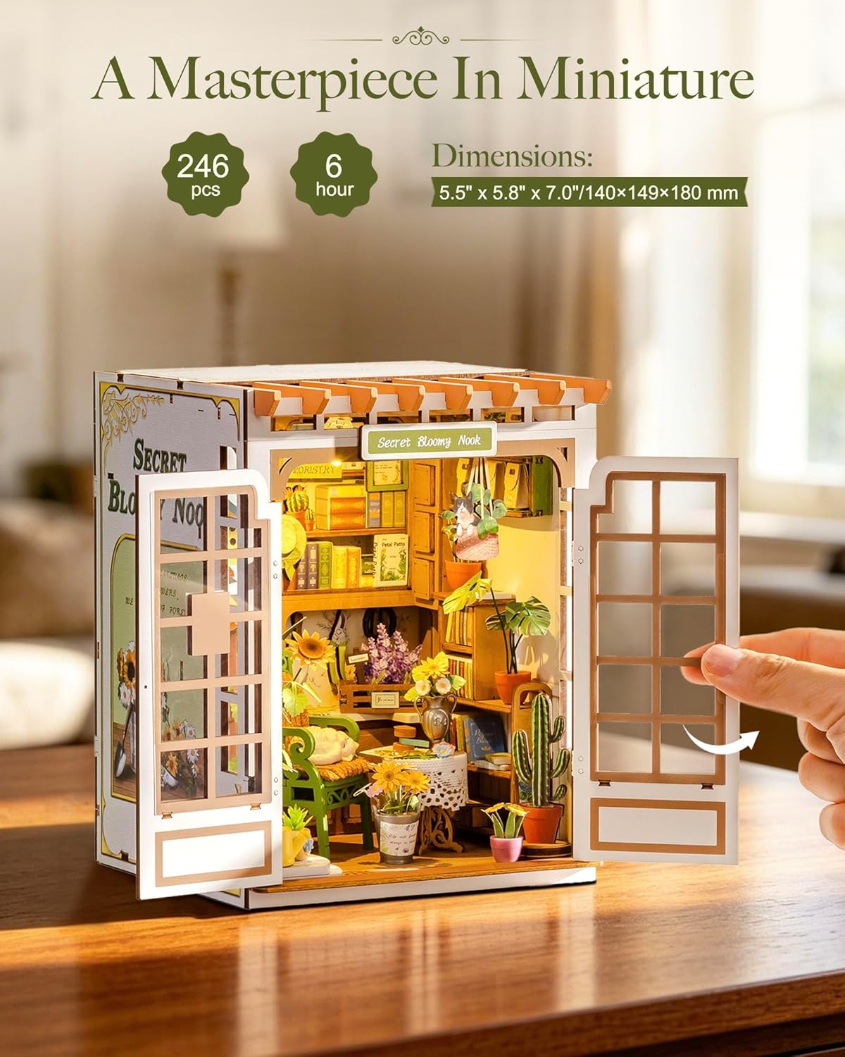 Rolife Book Nook Kit DIY Minia - огляд і ціна Woodworking Book