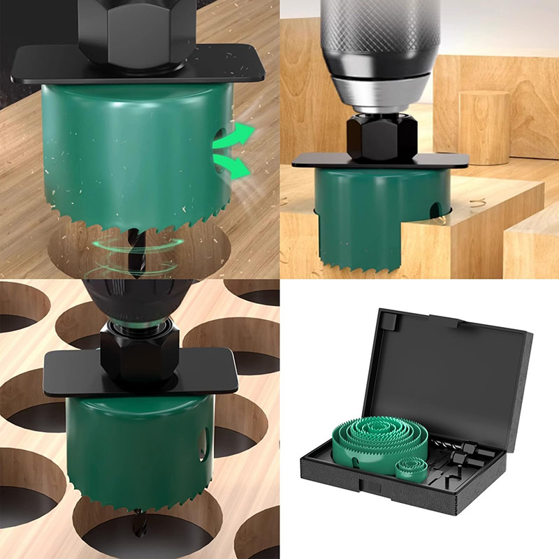 19/8/5PCS 19-127mm Hole Saw Cu - огляд і ціна Woodworking Groove