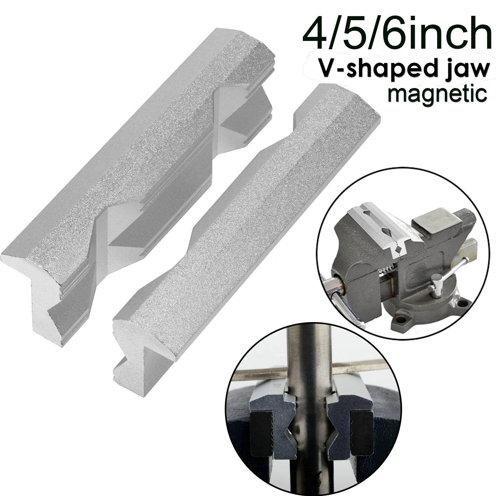 Magnetic Vise Jaws 4/5/6inch V - огляд і ціна Woodworking Bench Vise