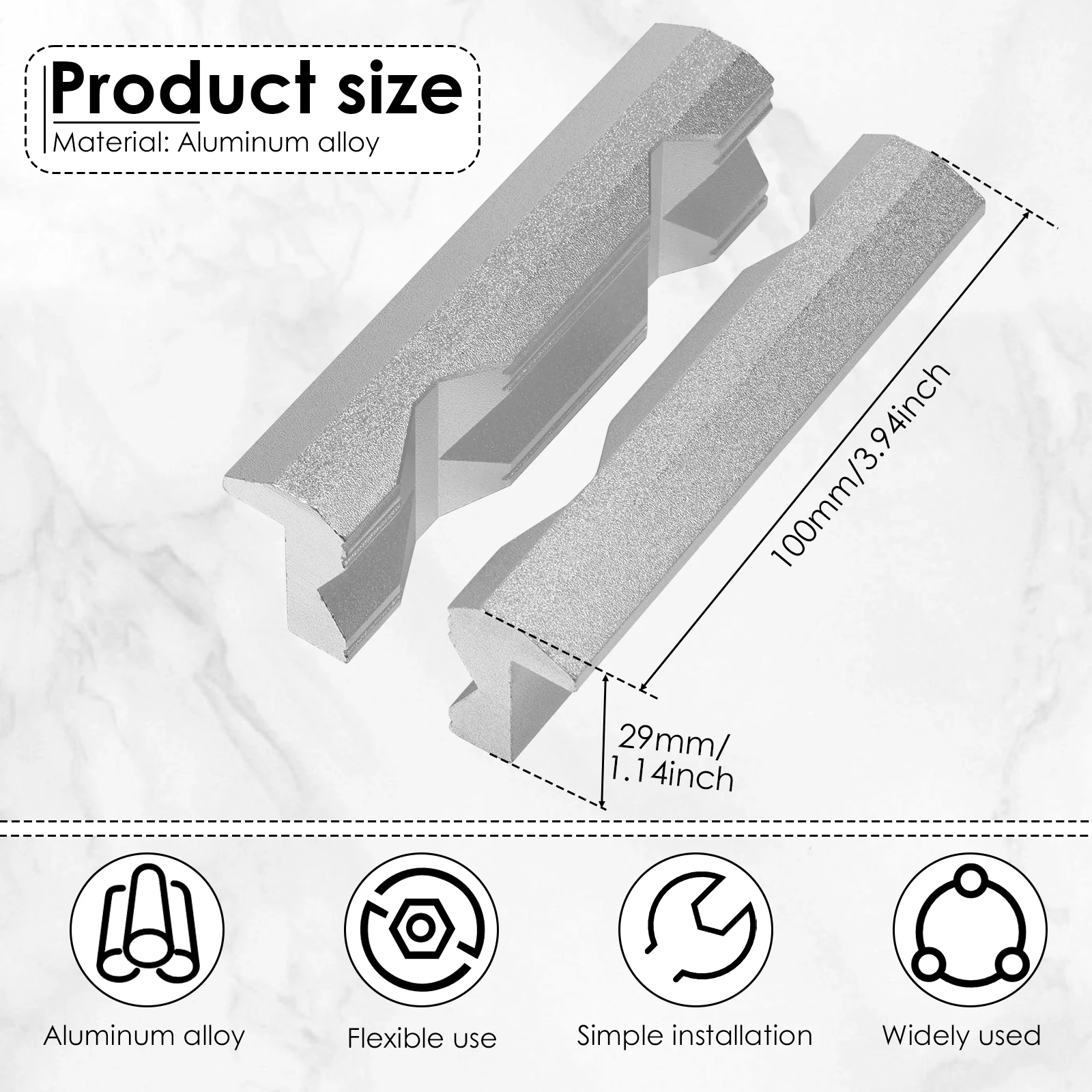 Magnetic Vise Jaws 4/5/6inch V - огляд і ціна Woodworking Bench Vise
