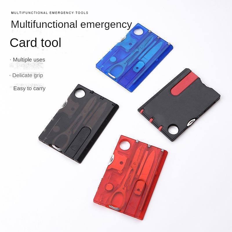 10 In 1 Portable Hiking Cards  - огляд і ціна Card Scraper Steel