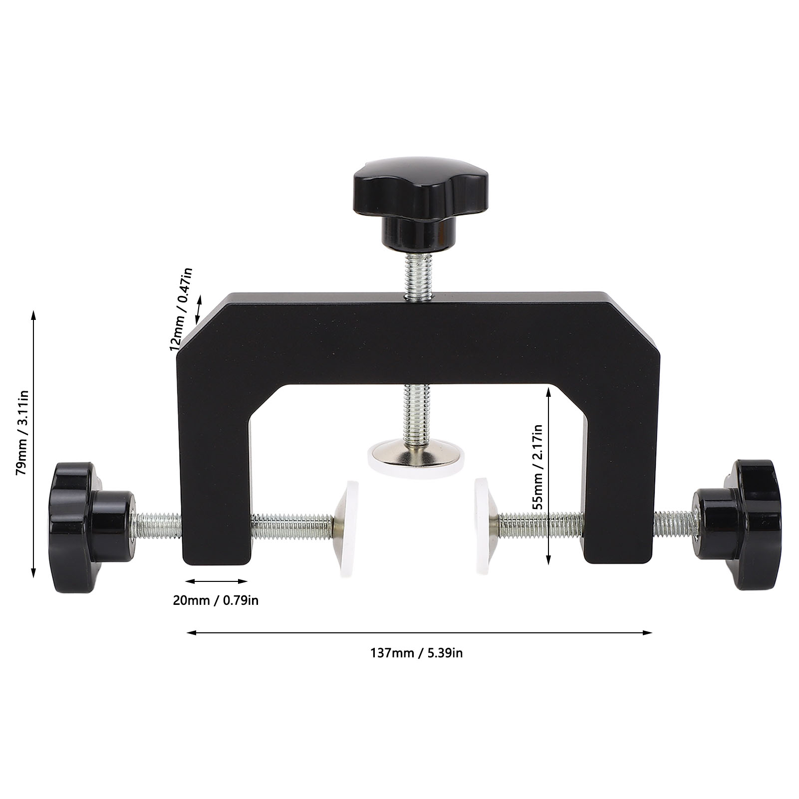 3 Way G Clamp Aluminium Alloy  - огляд і ціна Woodworking Edge