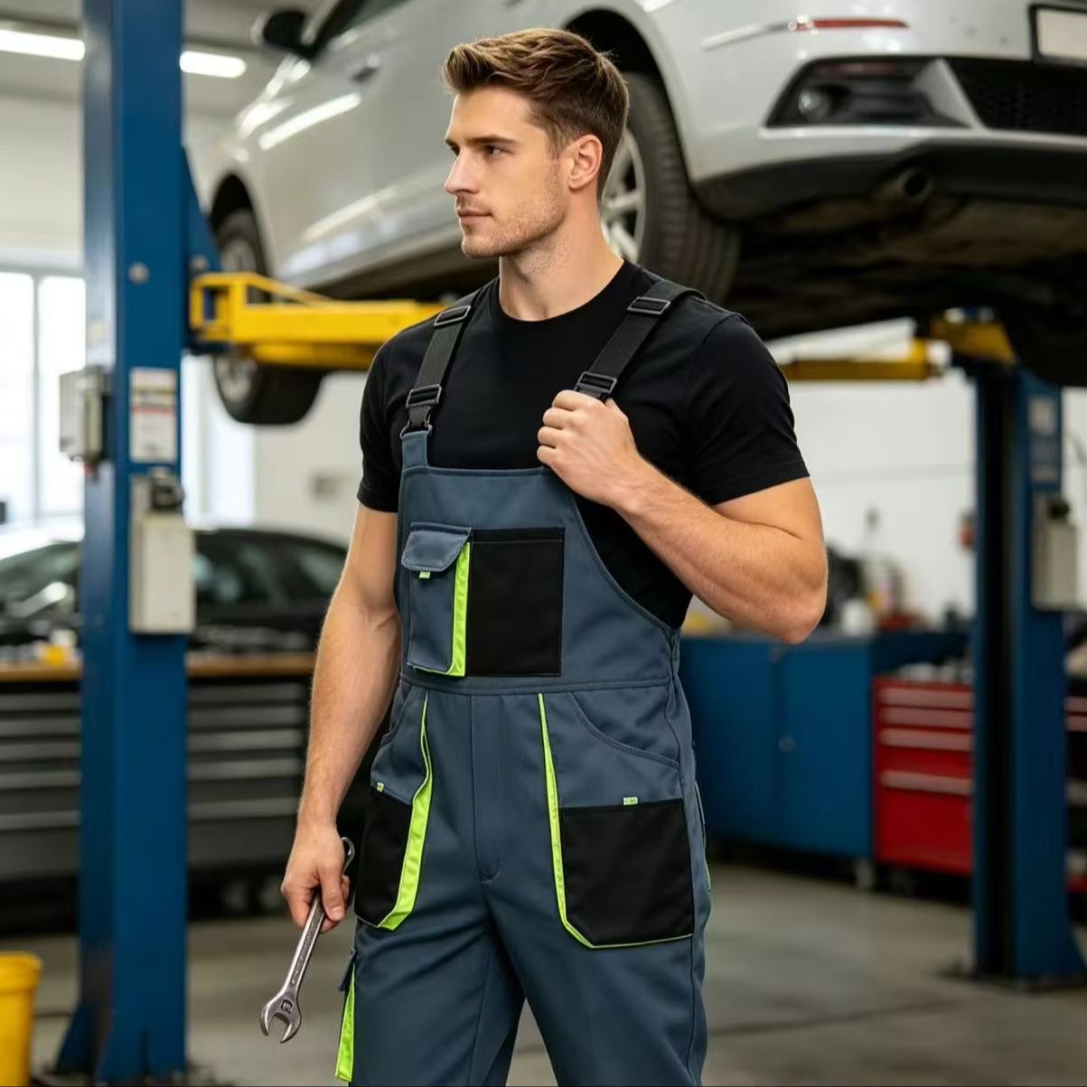 Men's Work Jumpsuits Adjustabl - огляд і ціна Woodworking Overalls