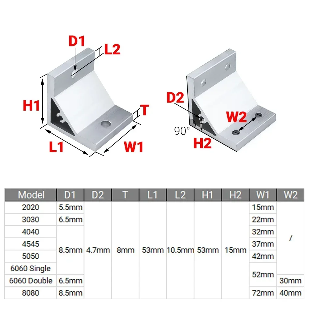 4Pcs 90 Degree Corner Angle Br - огляд і ціна Woodworking Joint