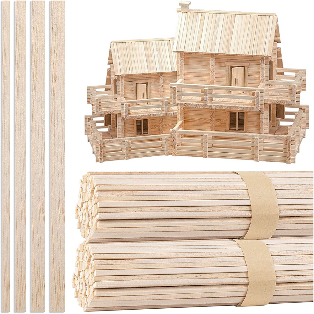 130pcs Balsa Wood Wooden Strip - огляд і ціна Woodworking Book