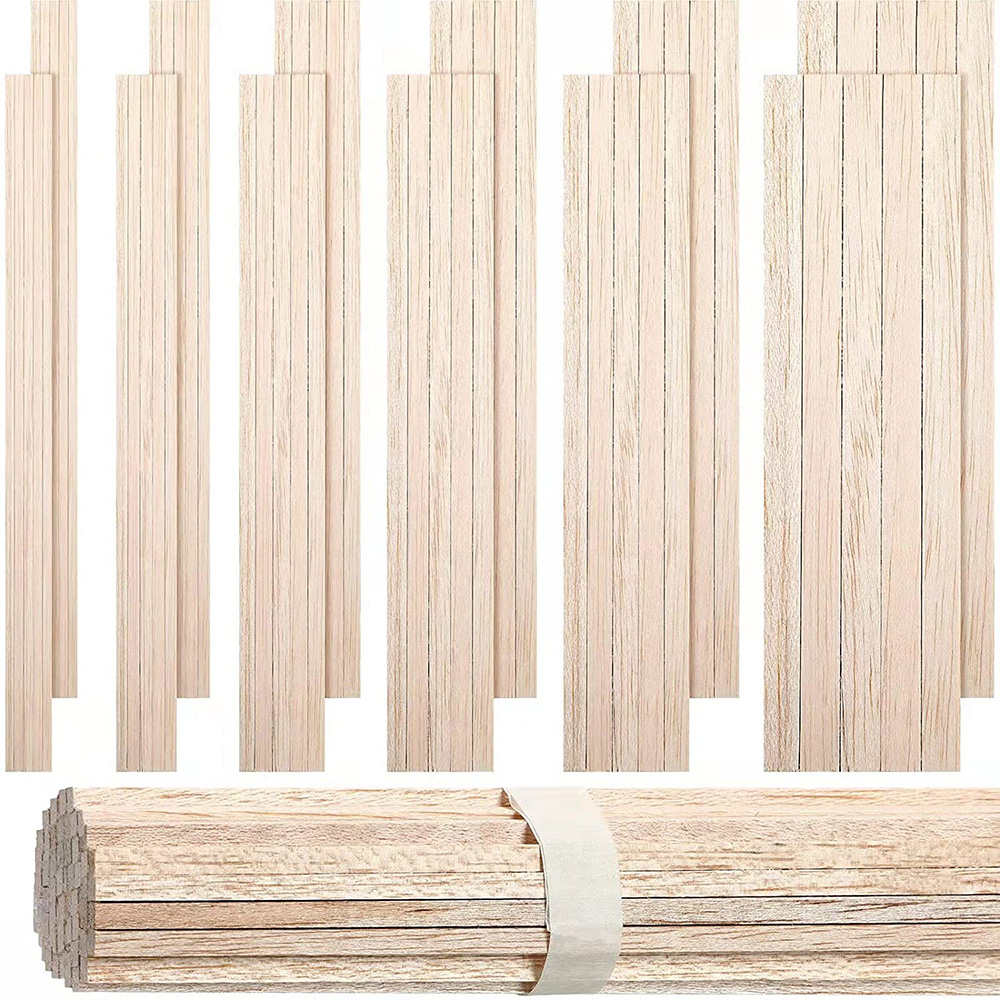 130pcs Balsa Wood Wooden Strip - огляд і ціна Woodworking Book